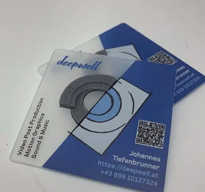 Deepwell 3D Visitenkarten