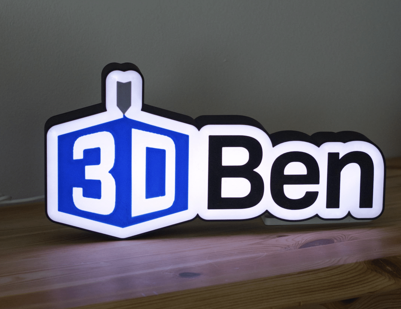 Multi-Material 3D-Druck Logo